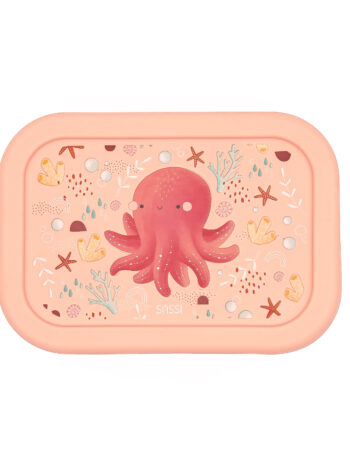 SASSI Силиконска кутија за храна за деца – Octopus