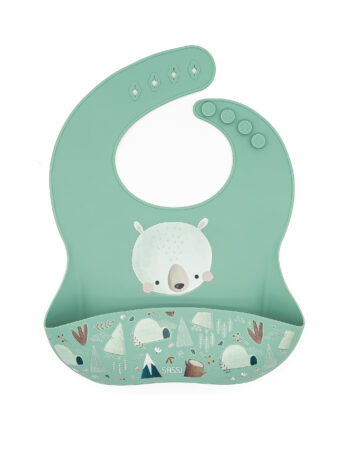 SASSI Силиконска лигавка за бебиња – Bear