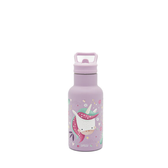 SASSI Термос шише за деца 350ml (нерѓосувачки челик/двоен ѕид) –Unicorn